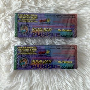 NWT Mr. Pumice Pumi Bar Purple - COARSE / 2 Bars